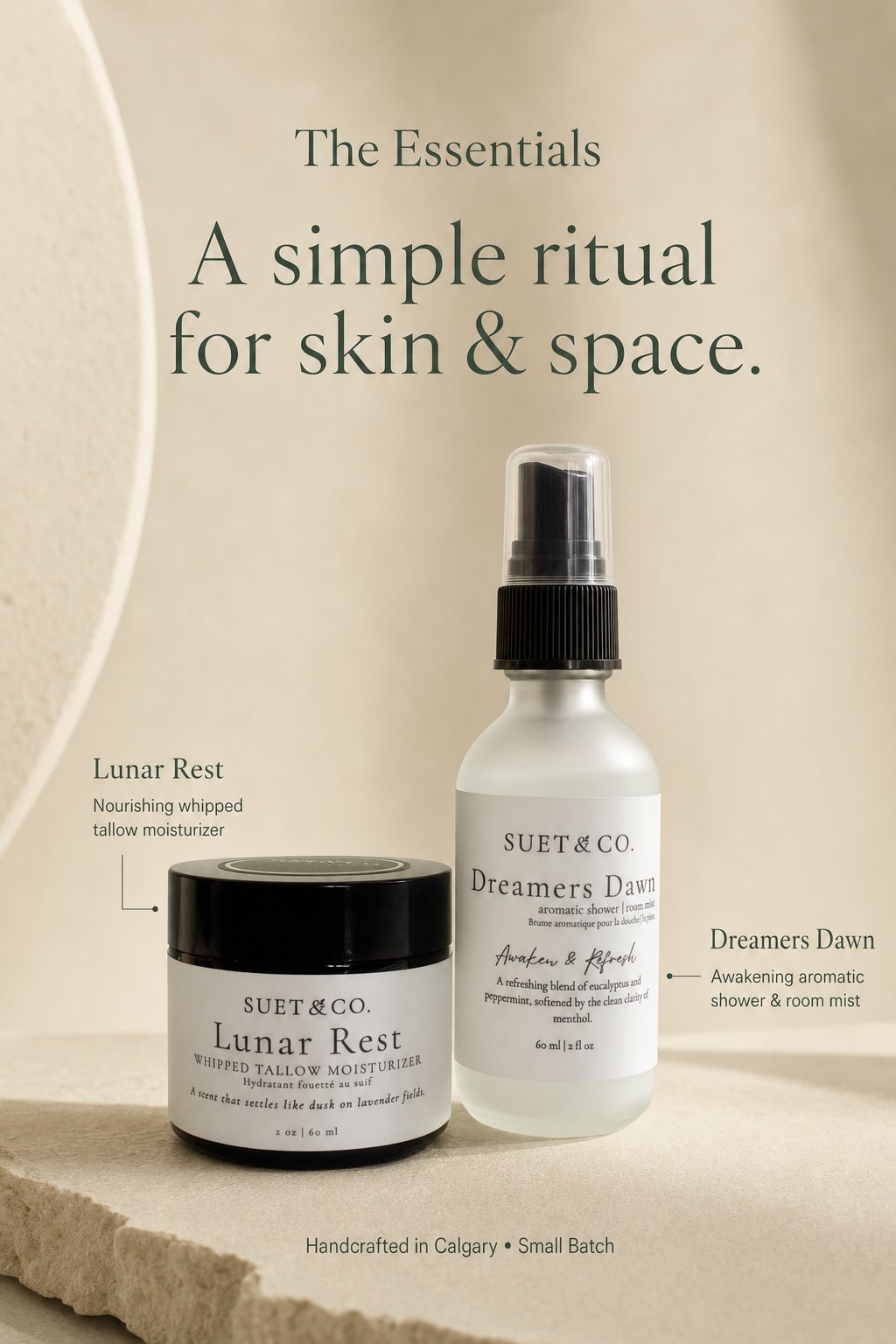 The Essentials | Tallow Moisturizer & Aromatic Mist