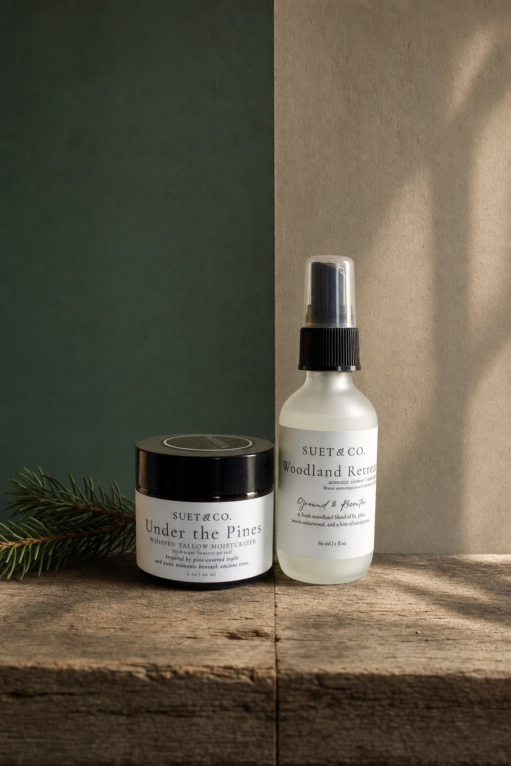 Pine & Stillness | Tallow Moisturizer & Aromatic Mist