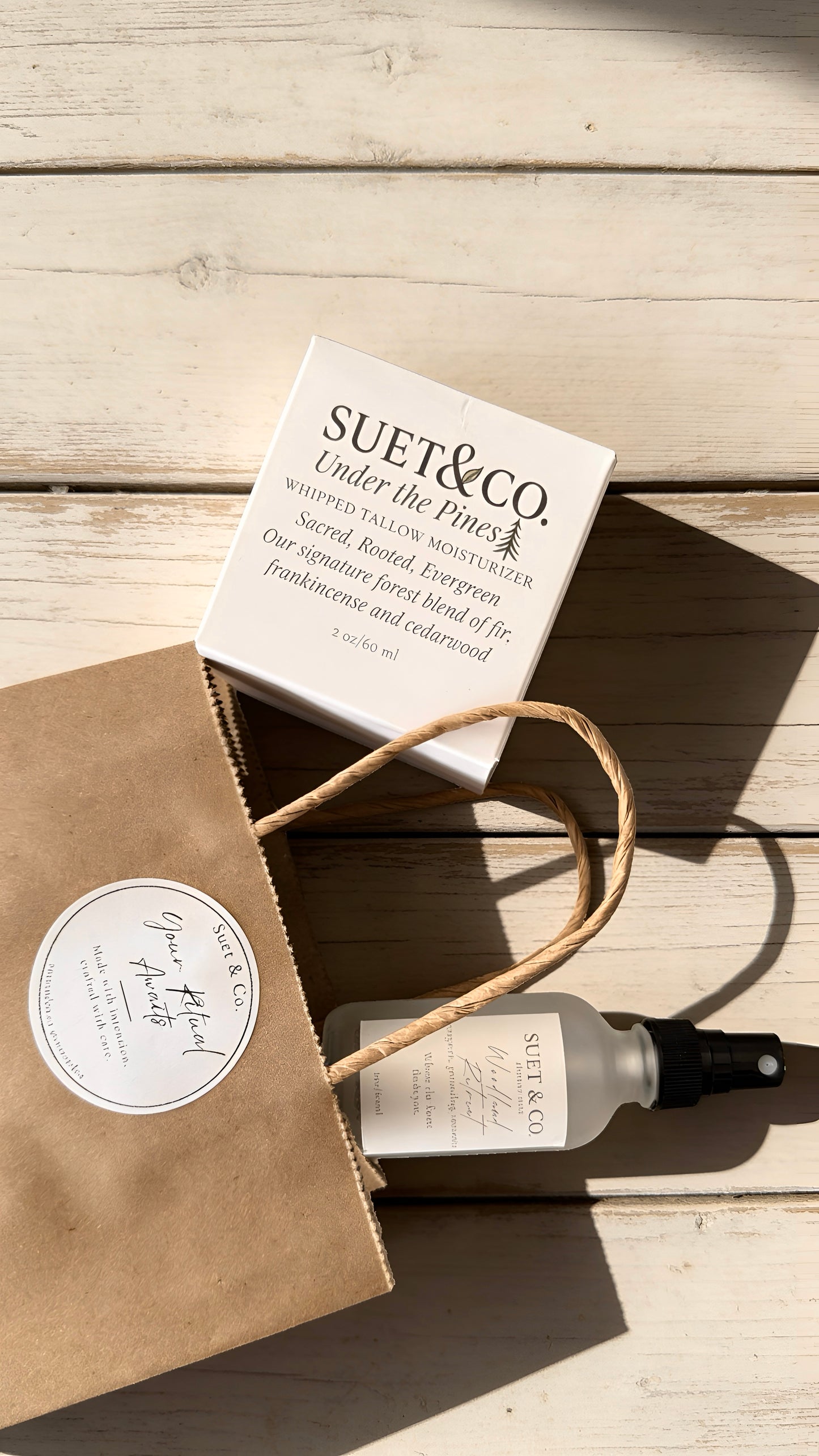 Pine & Stillness | Tallow Moisturizer & Aromatic Shower Mist